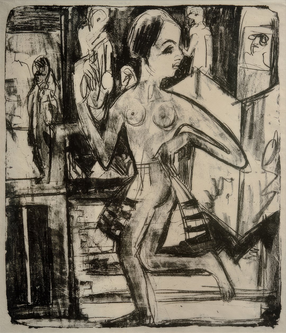 Naga tancerka autorstwa Ernst Ludwig Kirchner