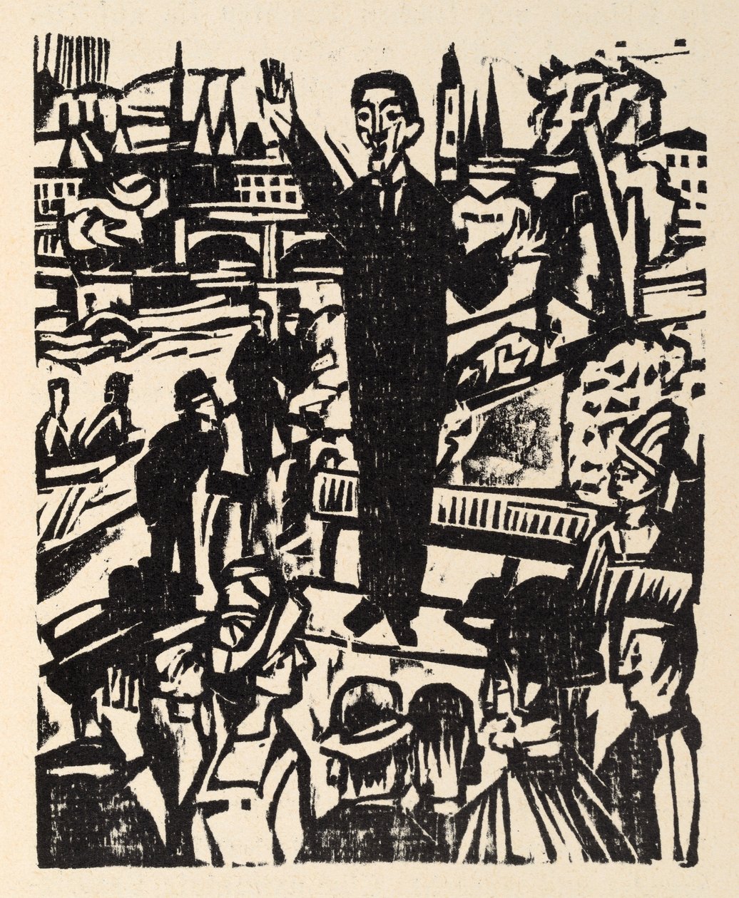 Przy głównej drodze. Opowiadania Jakoba Bossharta. Apostoł pokoju - Mówca autorstwa Ernst Ludwig Kirchner