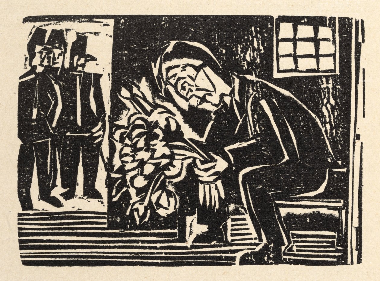 Przy głównej drodze. Opowiadania Jakoba Bossharta. Apostoł pokoju - W celi autorstwa Ernst Ludwig Kirchner