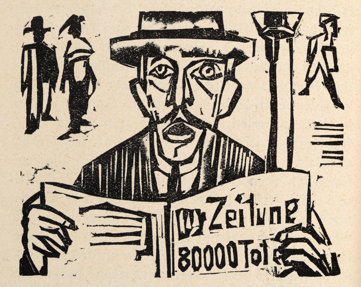 Przy drodze wojskowej. Opowiadania Jakoba Bossharta. Apostoł pokoju - Werner Gütikofer autorstwa Ernst Ludwig Kirchner