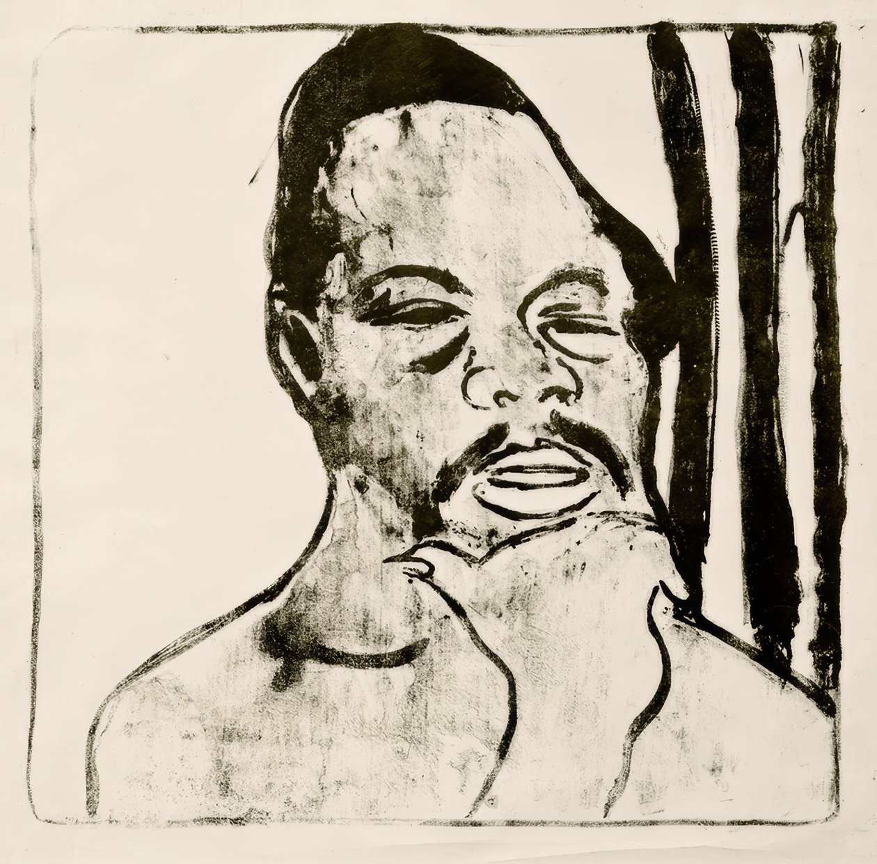 Negerkopf autorstwa Ernst Ludwig Kirchner