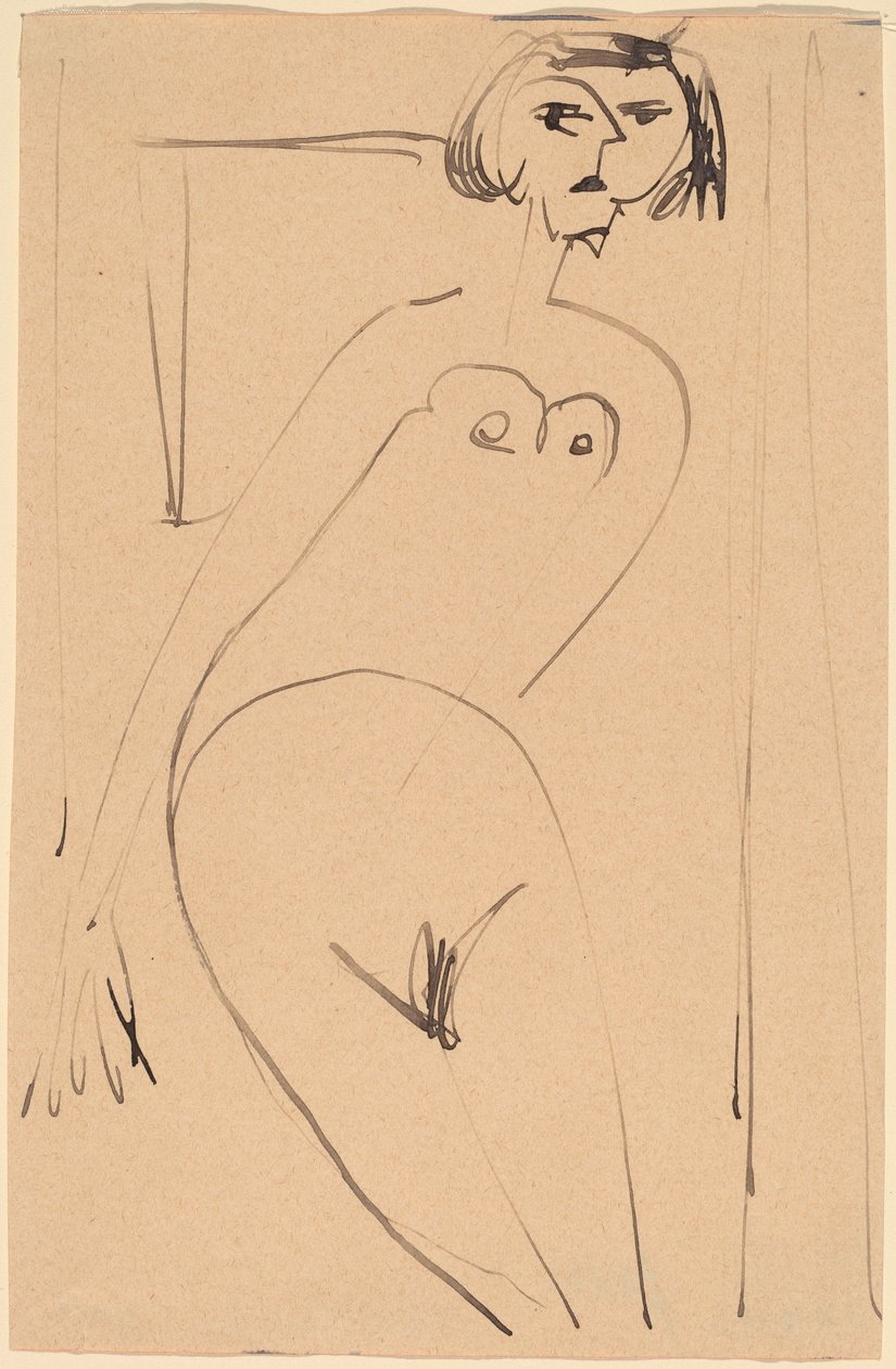 Nagi autorstwa Ernst Ludwig Kirchner