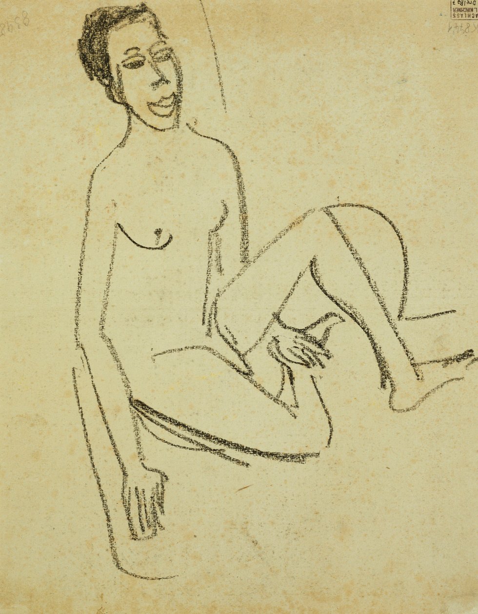 Nagi chłopiec; Knabenakt autorstwa Ernst Ludwig Kirchner