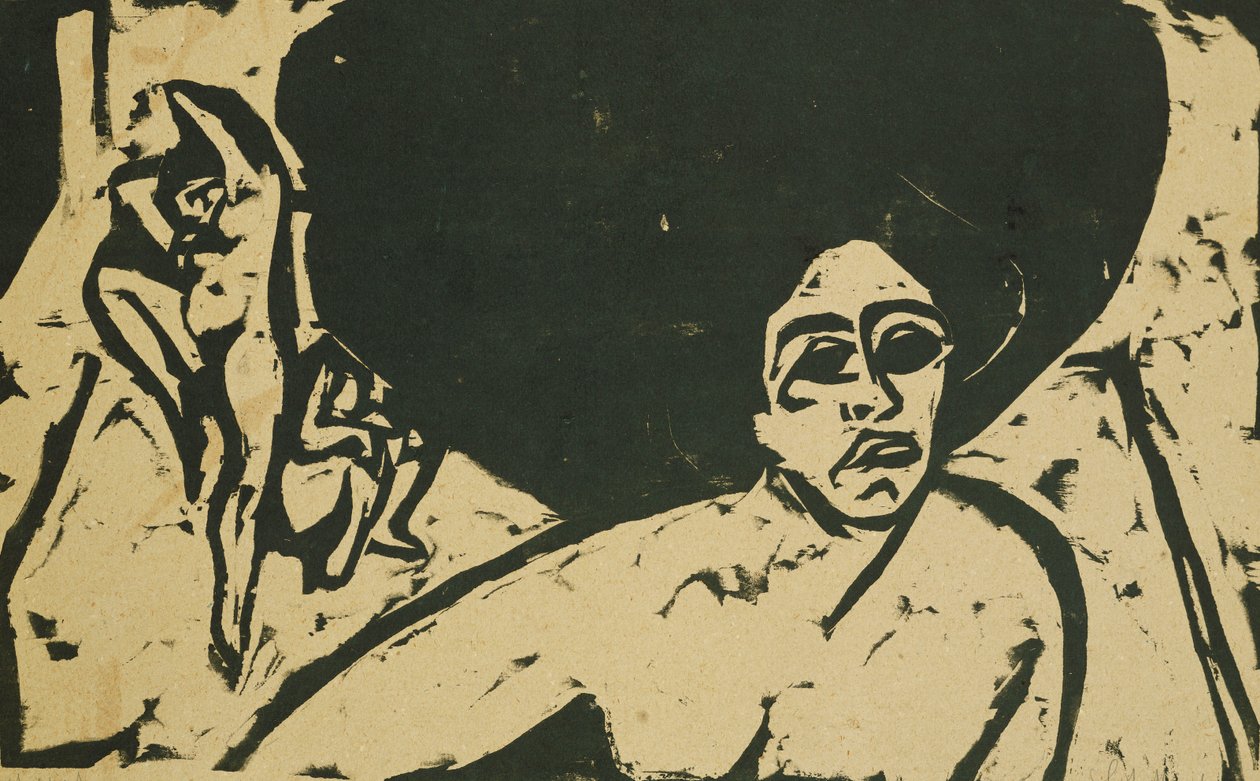 nagie tancerki; Nagie tancerki, 1909 autorstwa Ernst Ludwig Kirchner