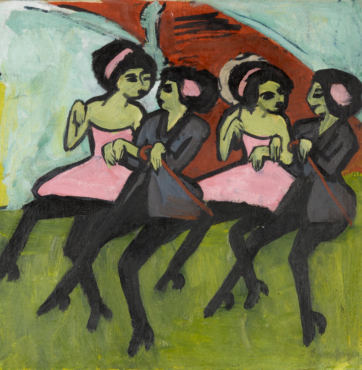 Tancerze z Panamy, 1910-1911 autorstwa Ernst Ludwig Kirchner