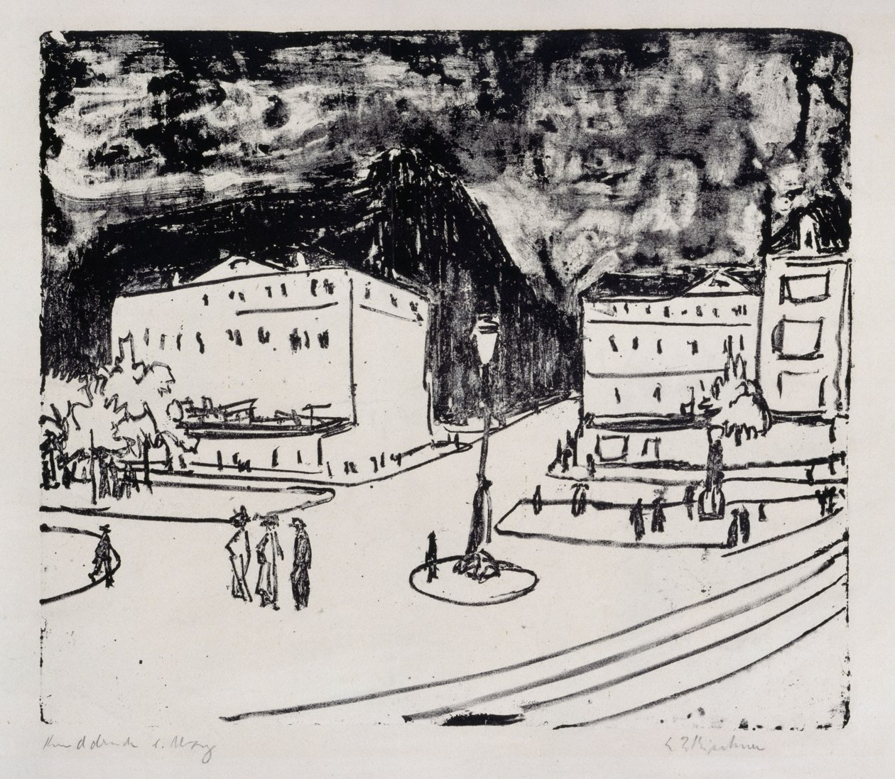 Plac Pirnaischer (Drezno) autorstwa Ernst Ludwig Kirchner