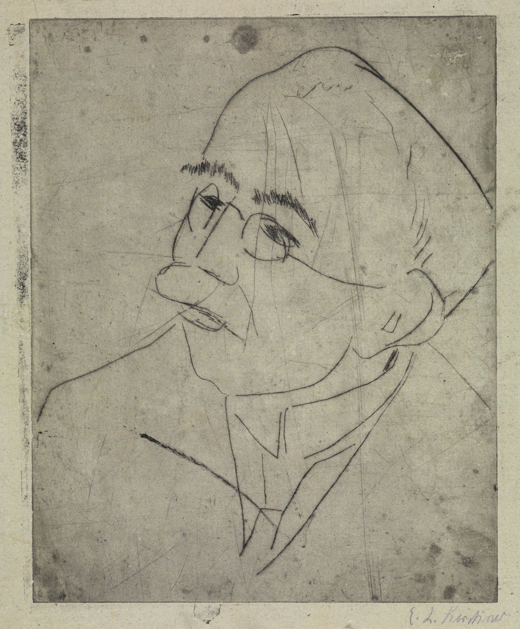 Portret Gustava Schieflera I autorstwa Ernst Ludwig Kirchner