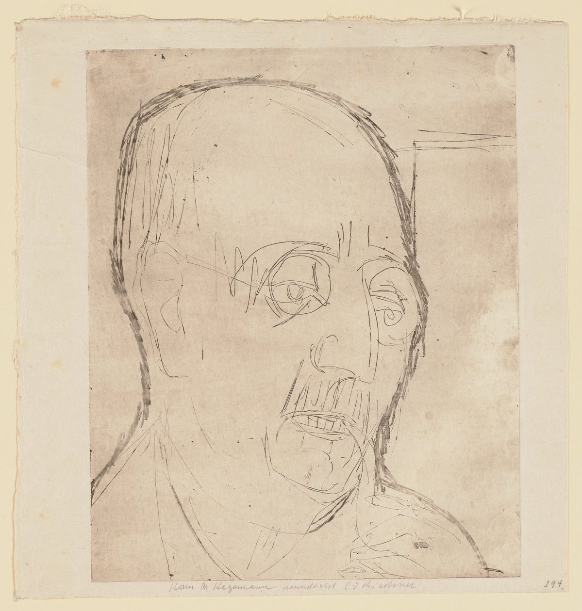 Portret Carla Hagemanna autorstwa Ernst Ludwig Kirchner