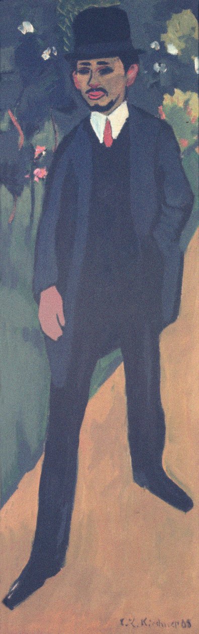 Portret Ericha Heckela (1883-1970) 1911 autorstwa Ernst Ludwig Kirchner