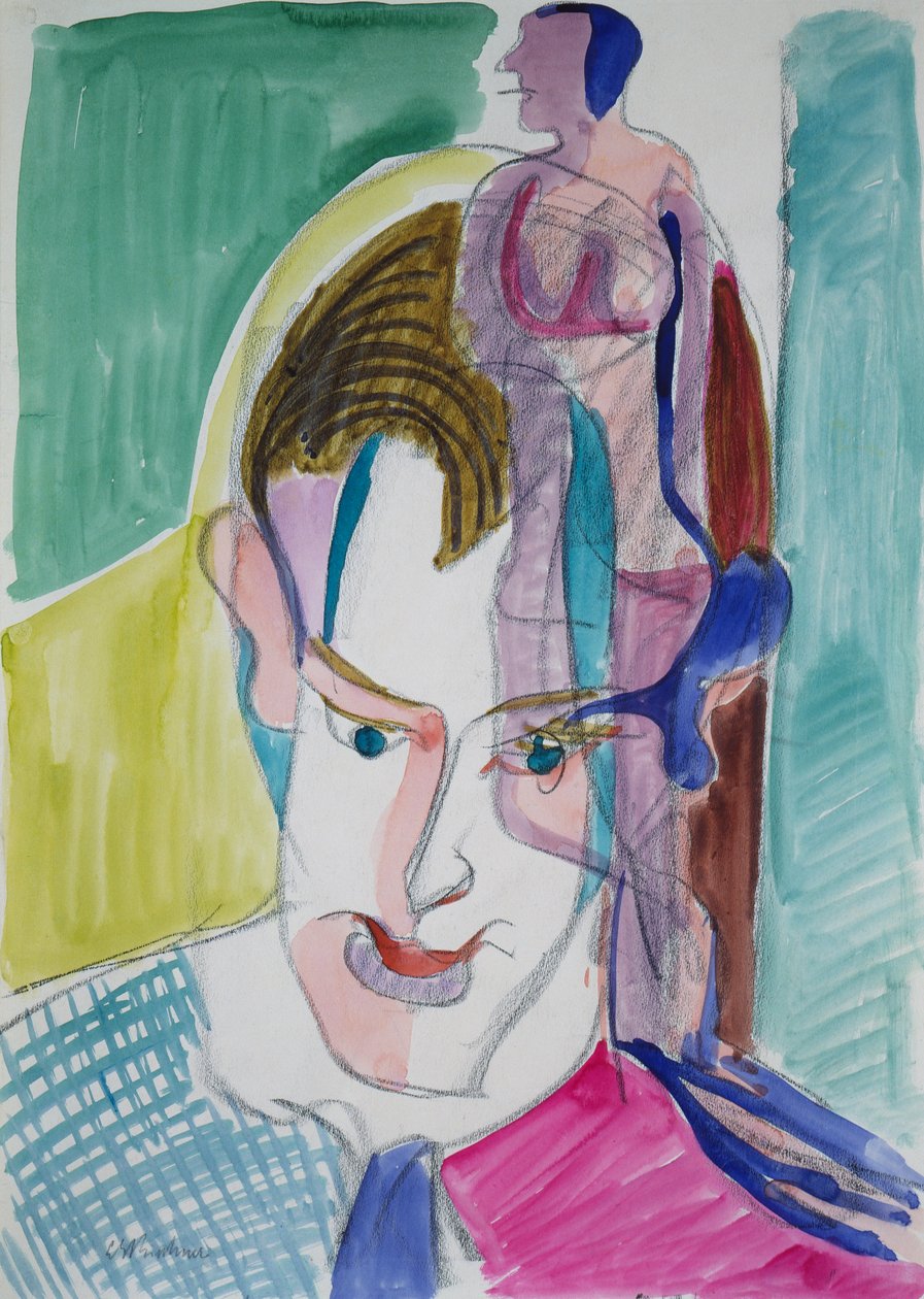 Portret młodego mężczyzny autorstwa Ernst Ludwig Kirchner