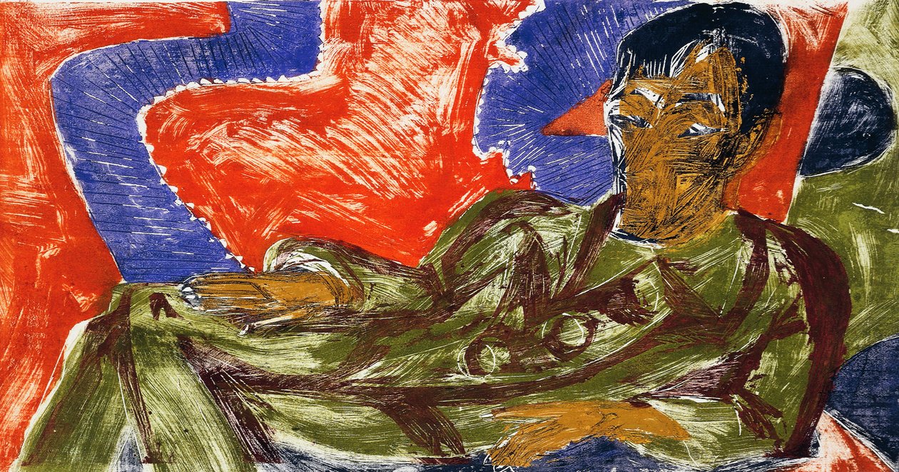 Portret malarza Otto Muellera autorstwa Ernst Ludwig Kirchner