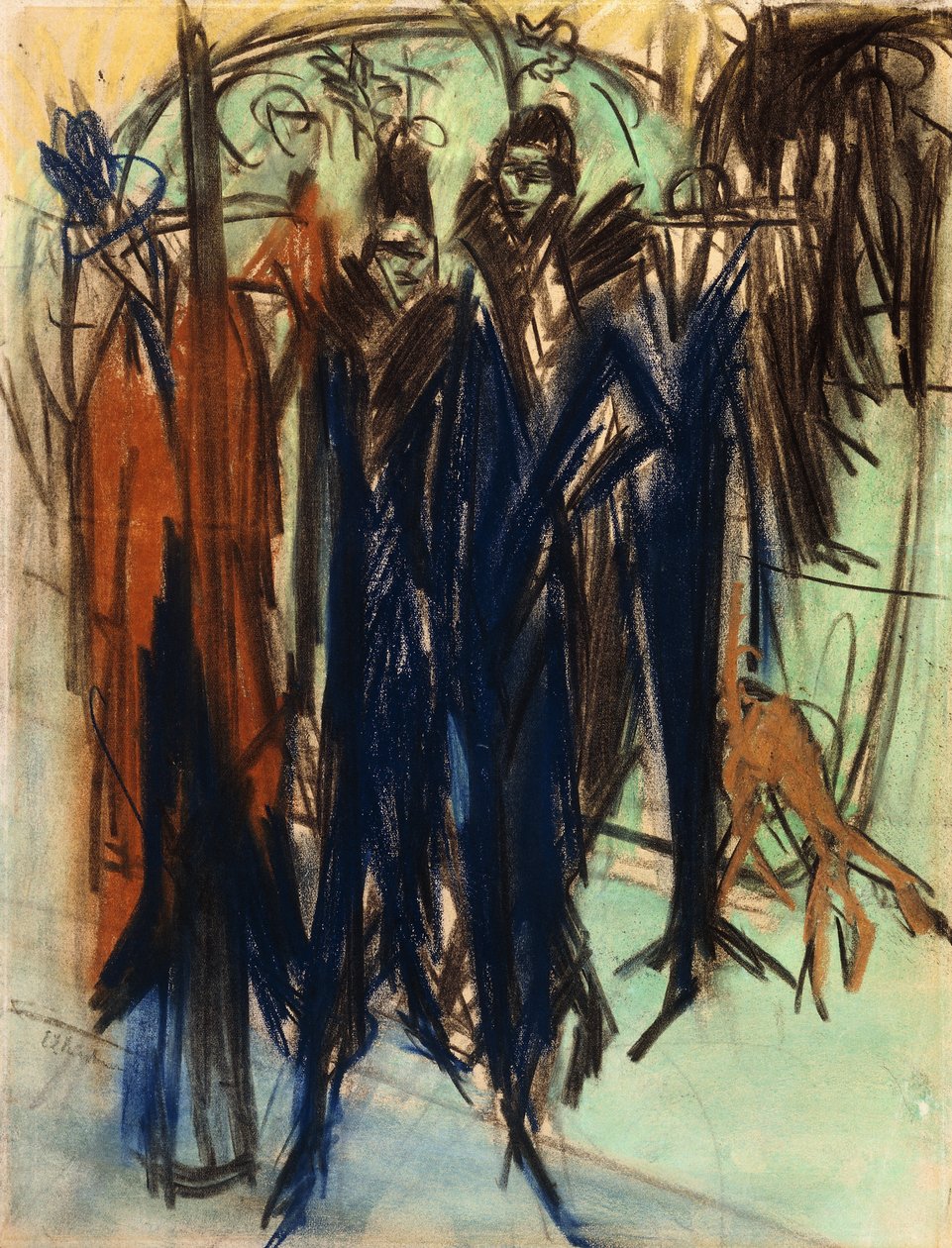 Prostytutka, Friedrichstrasse, Berlin autorstwa Ernst Ludwig Kirchner