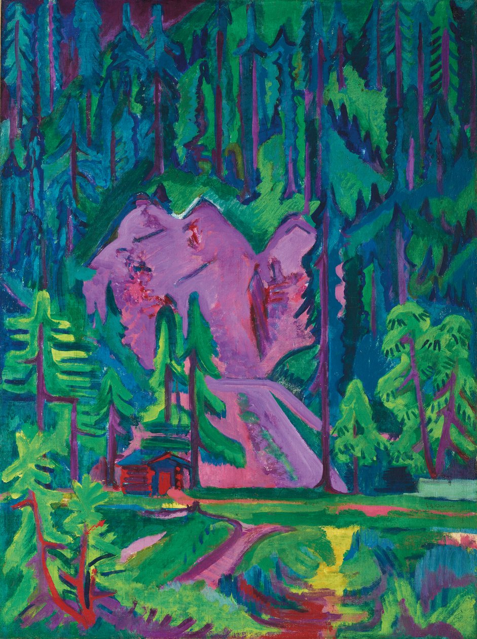 Kamieniołom w Wildboden; Kamieniołom w Wildboden, c.1923 autorstwa Ernst Ludwig Kirchner