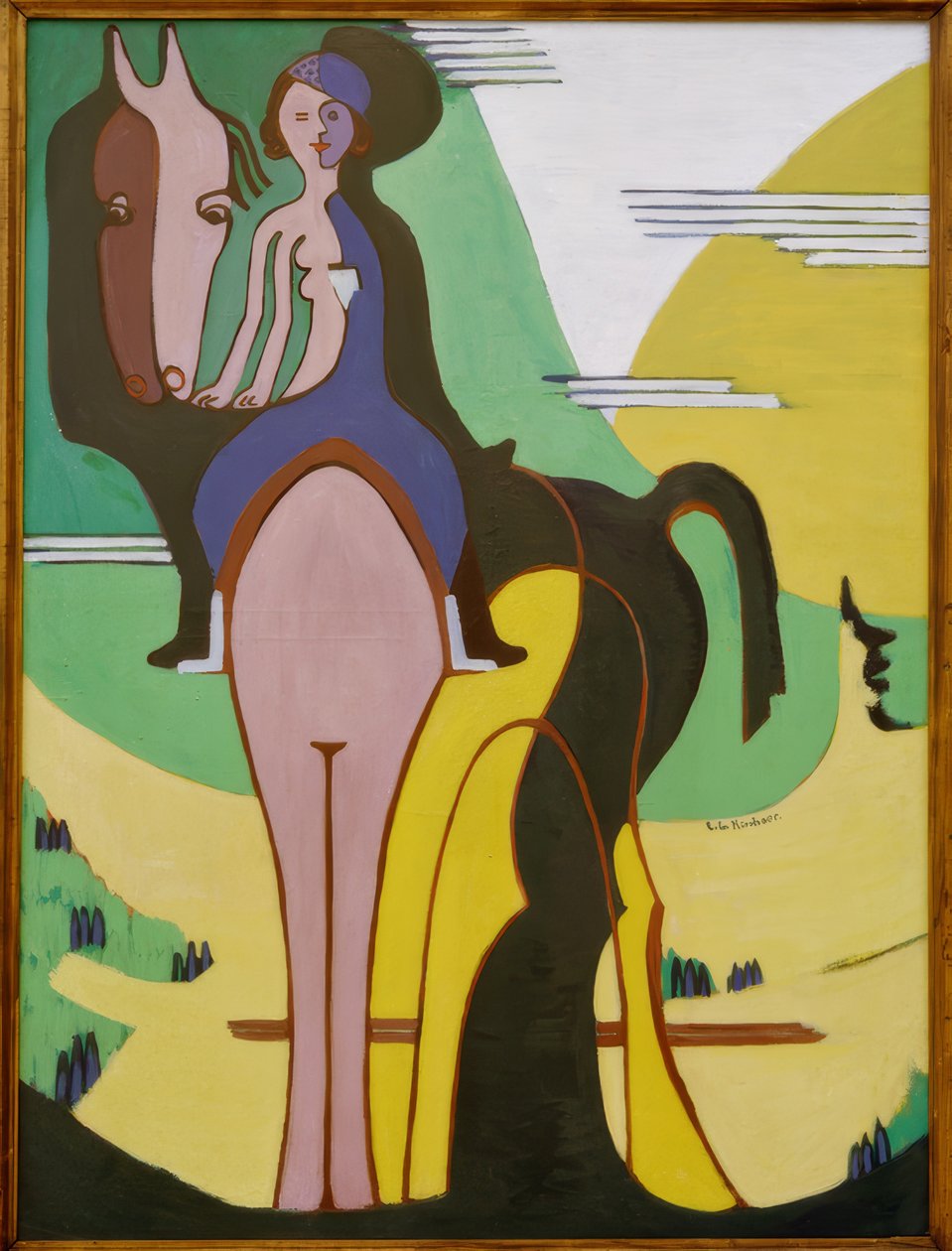 Jeździec autorstwa Ernst Ludwig Kirchner