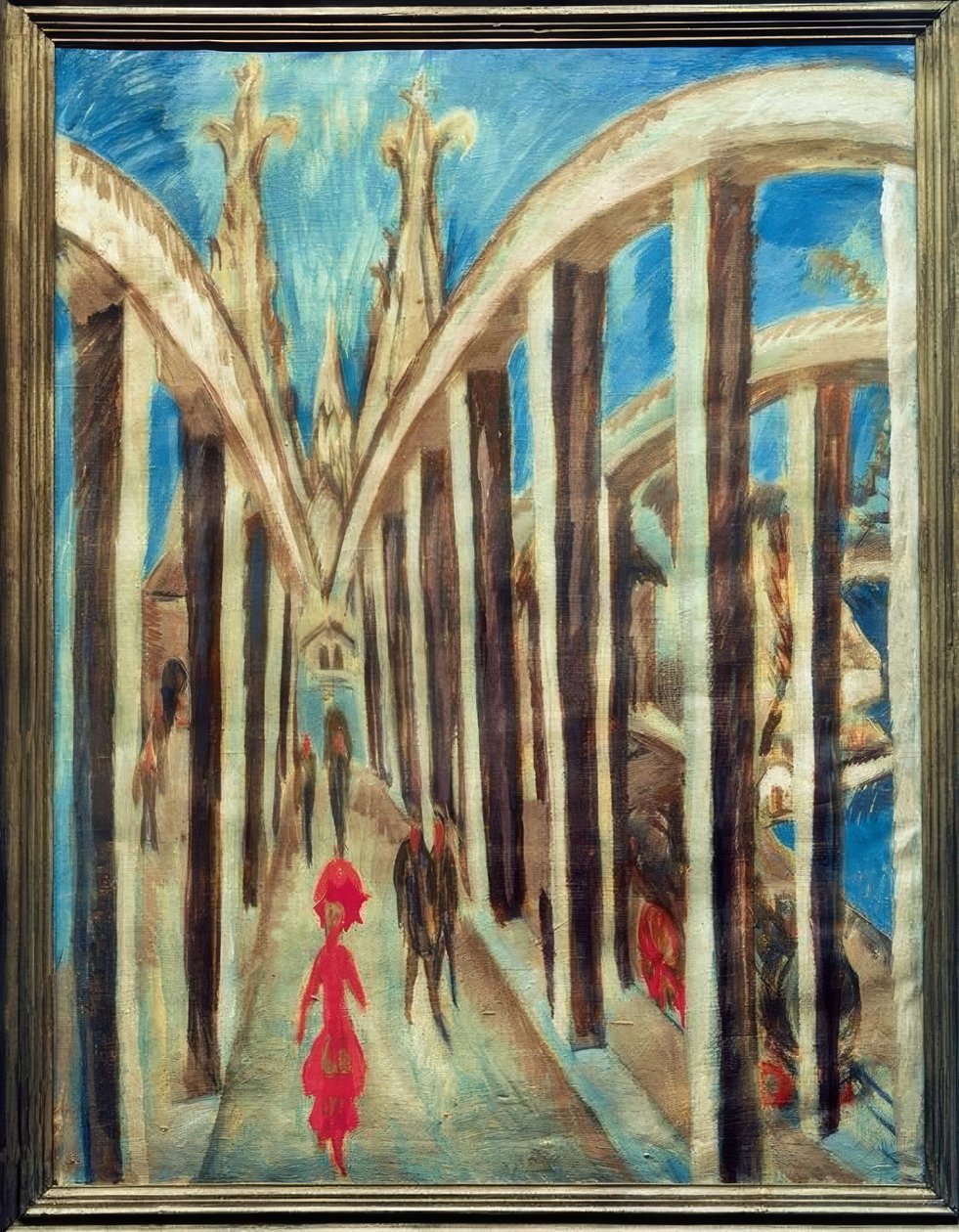 Most nad Renem w pobliżu Kolonii autorstwa Ernst Ludwig Kirchner