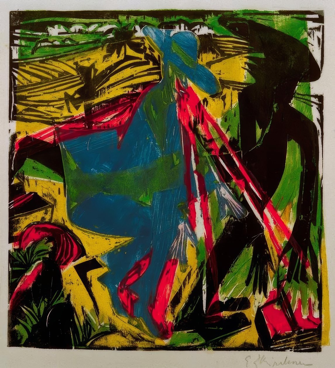 Spotkanie Schlemihla z cieniem autorstwa Ernst Ludwig Kirchner