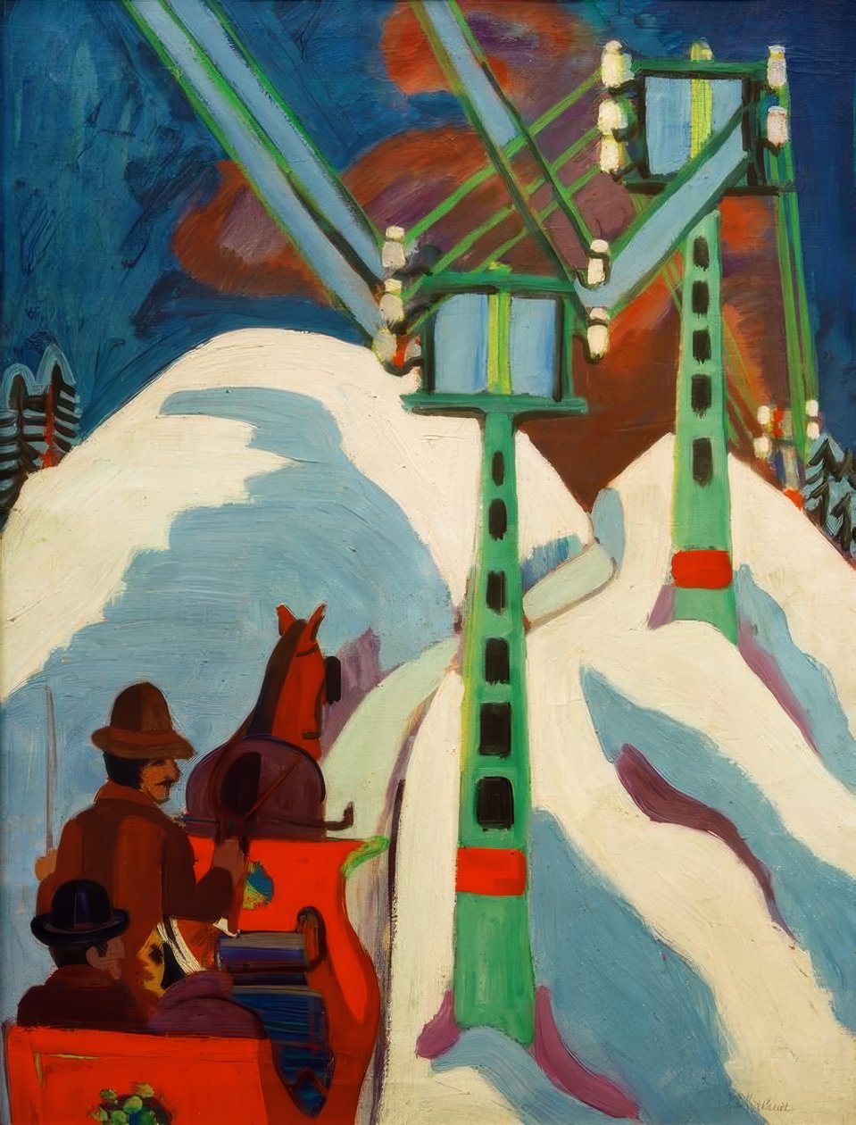 Kulig autorstwa Ernst Ludwig Kirchner