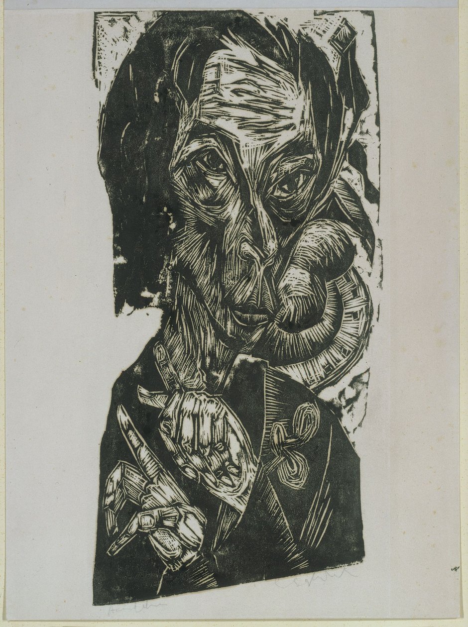 Autoportret autorstwa Ernst Ludwig Kirchner