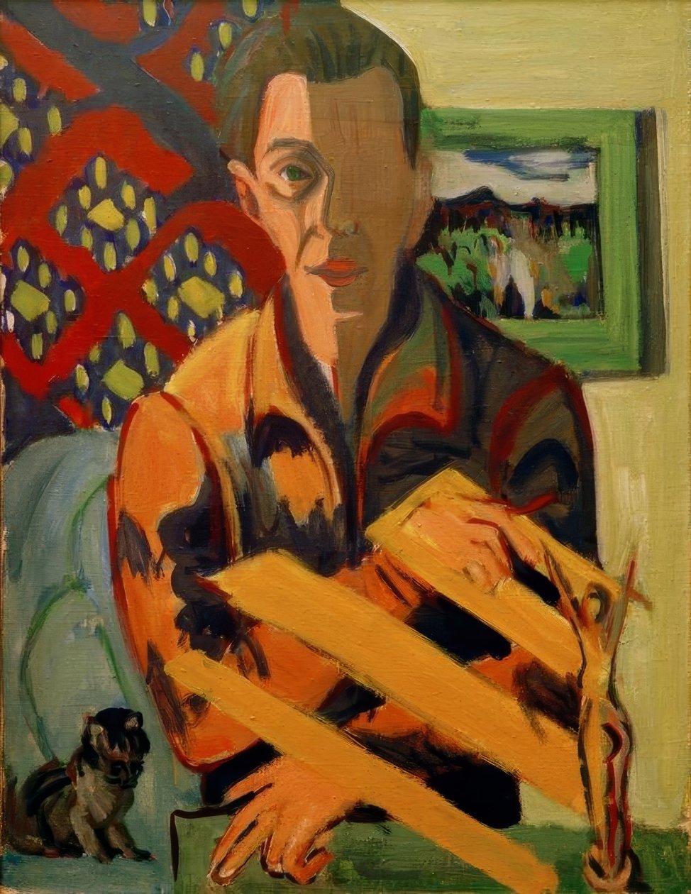 Autoportret autorstwa Ernst Ludwig Kirchner