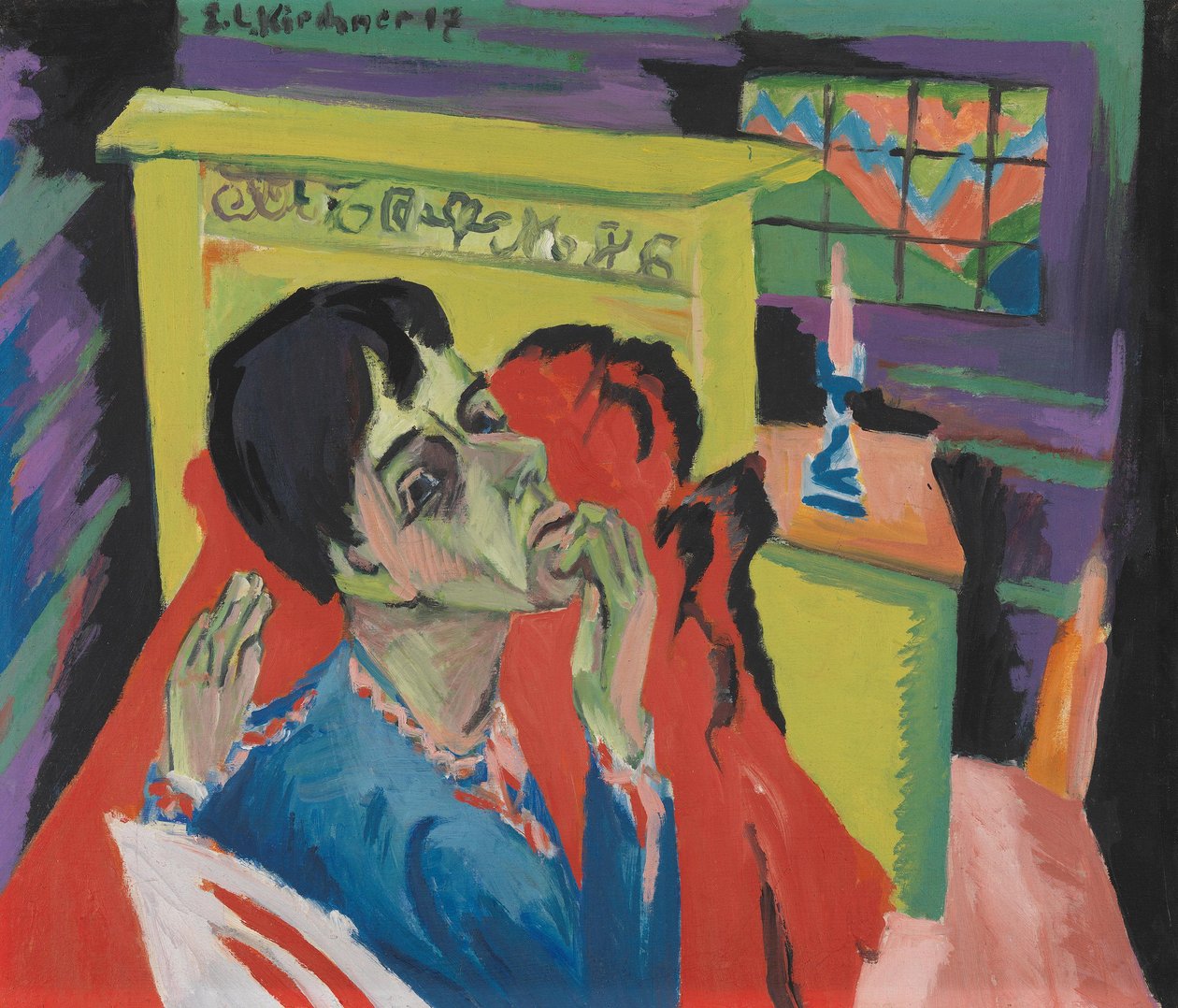 Autoportret jako chory (Chory) autorstwa Ernst Ludwig Kirchner