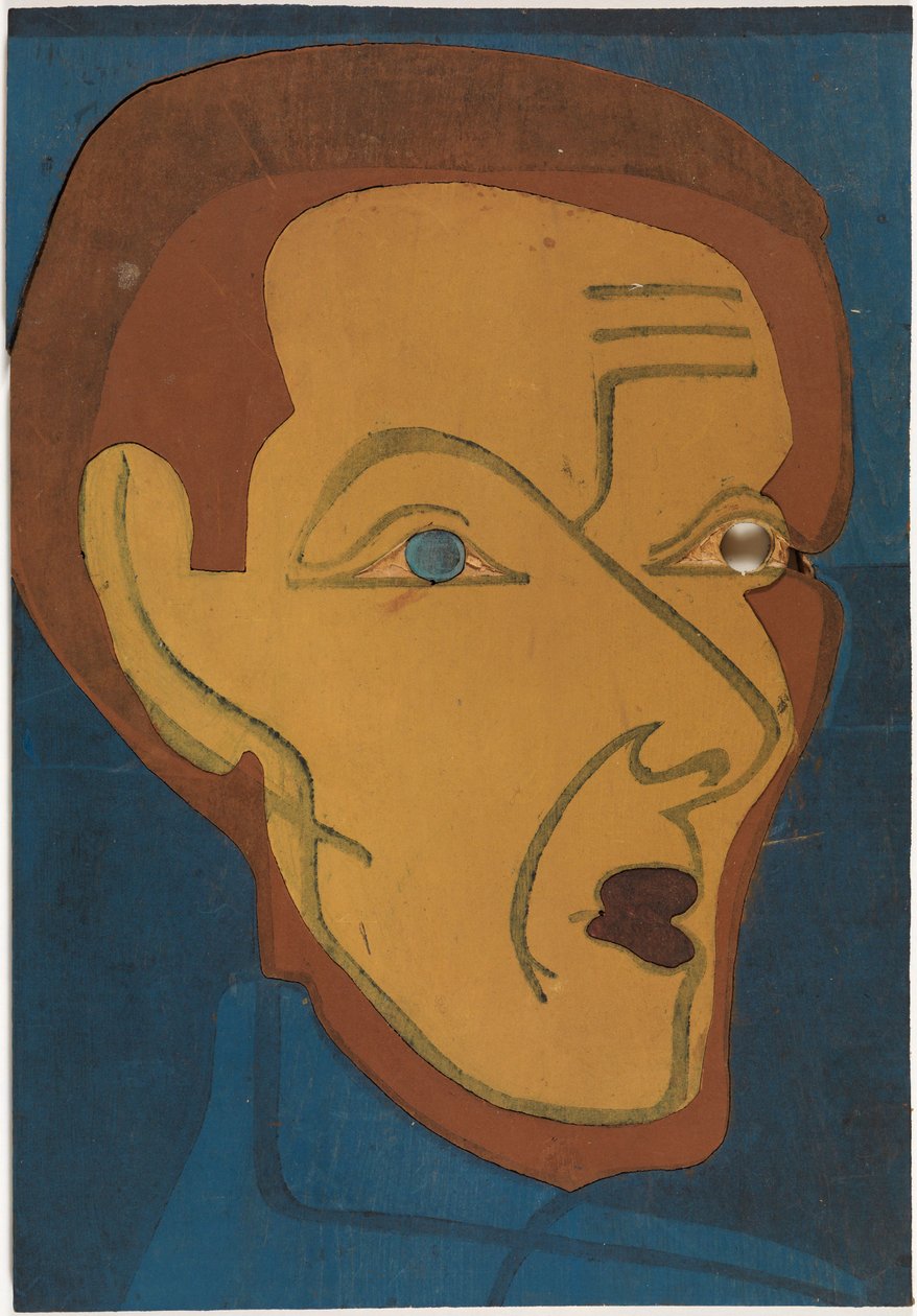 Autoportret, drzeworyt barwny I autorstwa Ernst Ludwig Kirchner