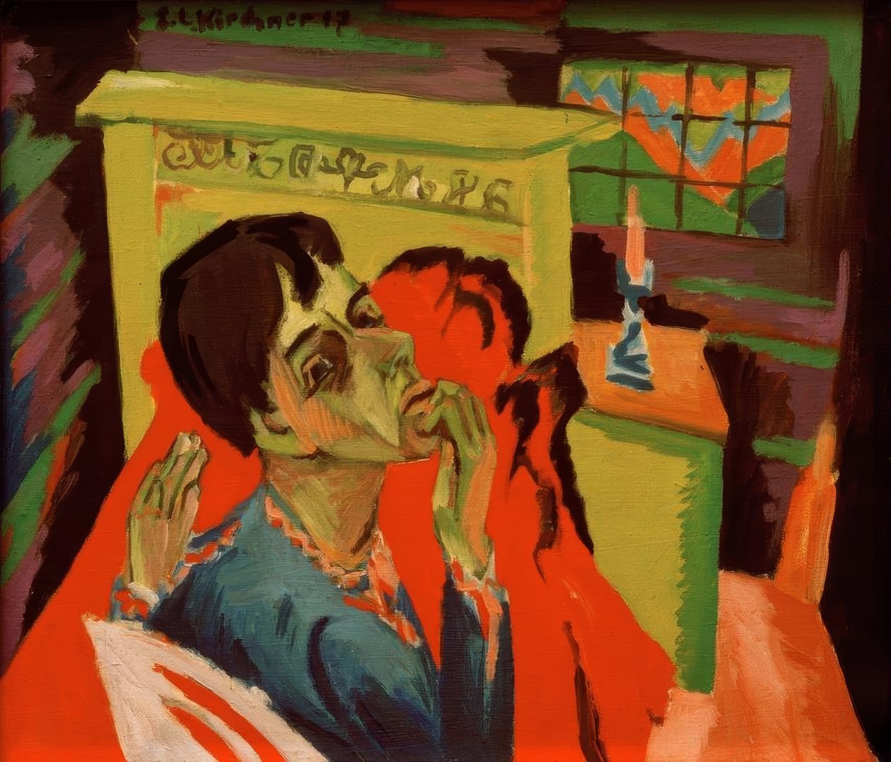 Autoportret jako osoba chora autorstwa Ernst Ludwig Kirchner