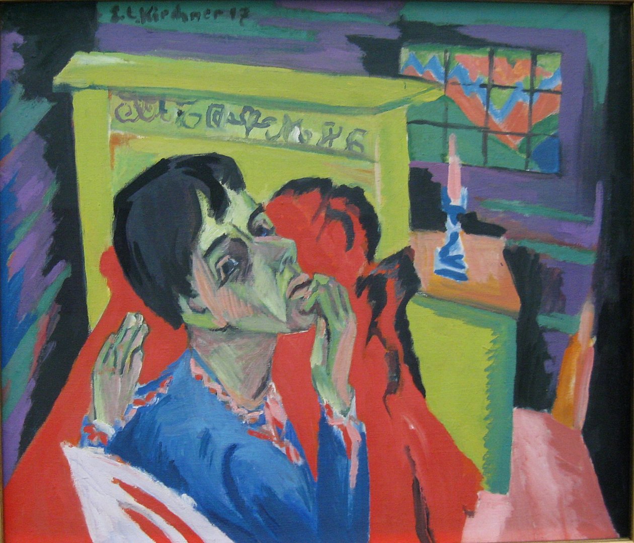 Autoportret jako chory człowiek autorstwa Ernst Ludwig Kirchner