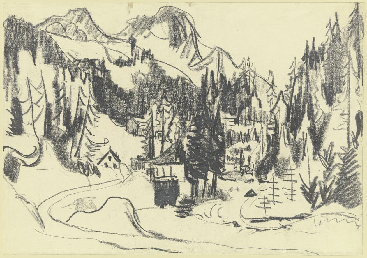 Sertigtal autorstwa Ernst Ludwig Kirchner