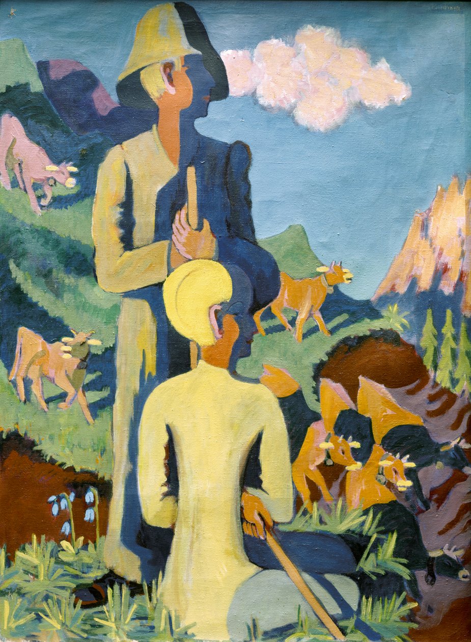 Pasterze wieczorem. 1937. (olej na płótnie) autorstwa Ernst Ludwig Kirchner