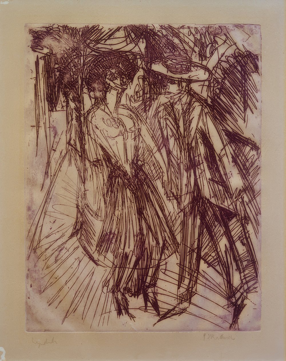 Cocotte oferująca się autorstwa Ernst Ludwig Kirchner