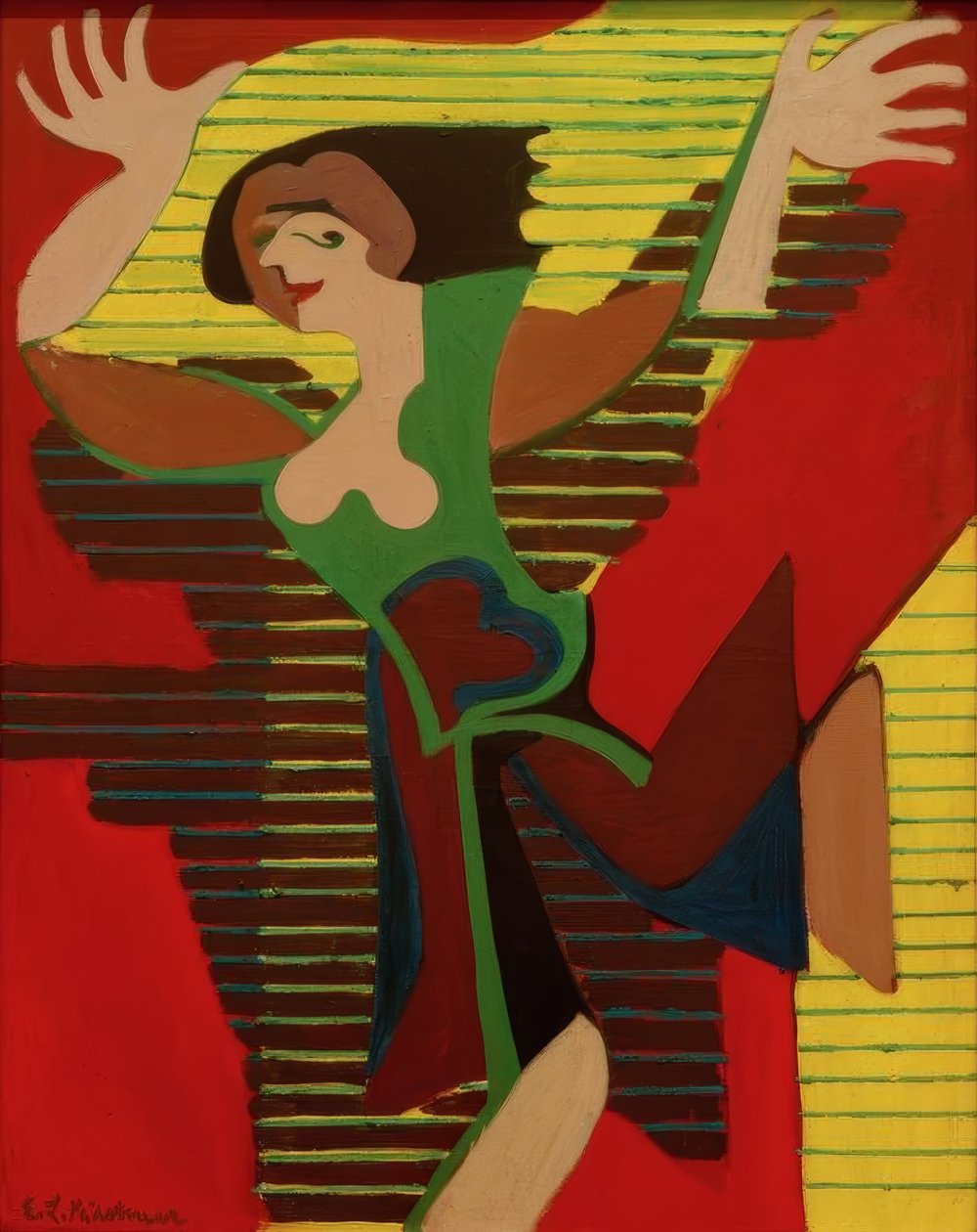 Tancerka skoków. Gret Palucca autorstwa Ernst Ludwig Kirchner