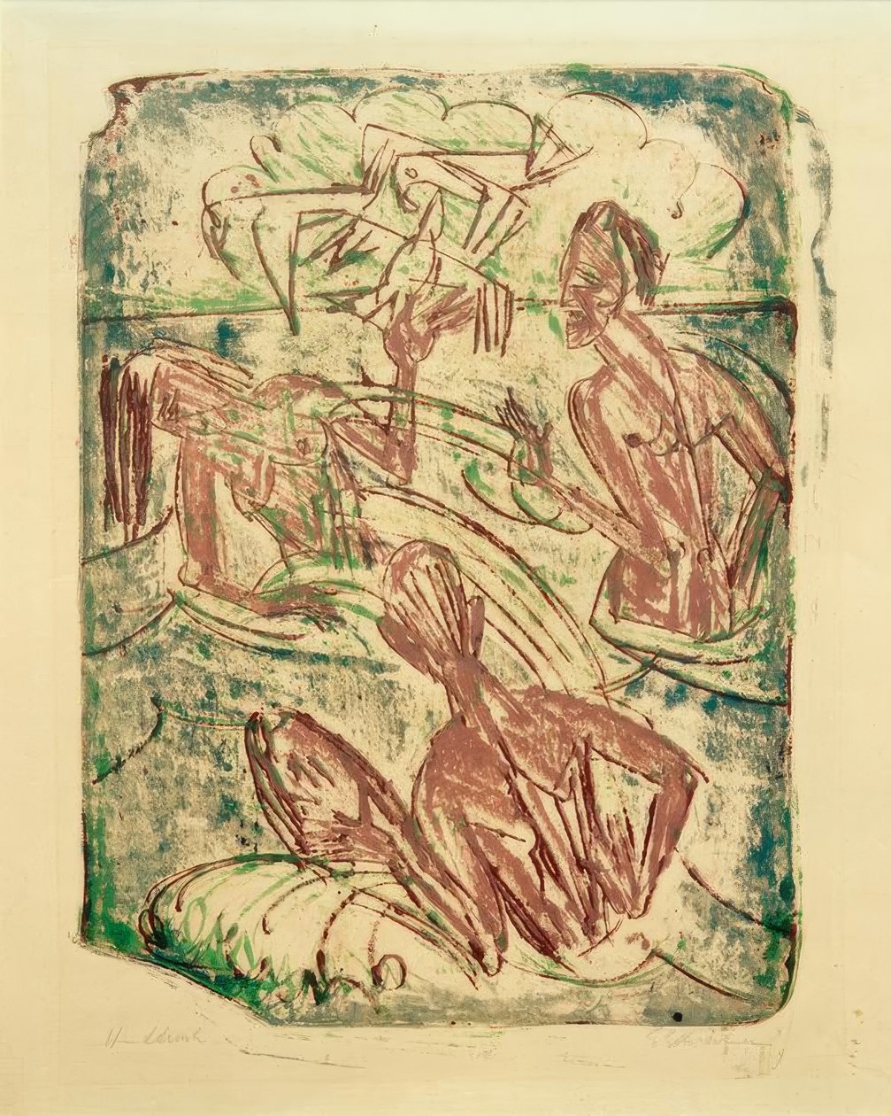 Rozpryskiwanie autorstwa Ernst Ludwig Kirchner