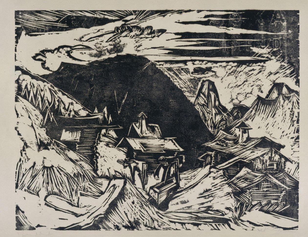 Stadnina Alp autorstwa Ernst Ludwig Kirchner