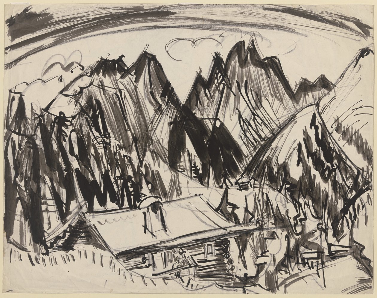 Stadnina Alp autorstwa Ernst Ludwig Kirchner