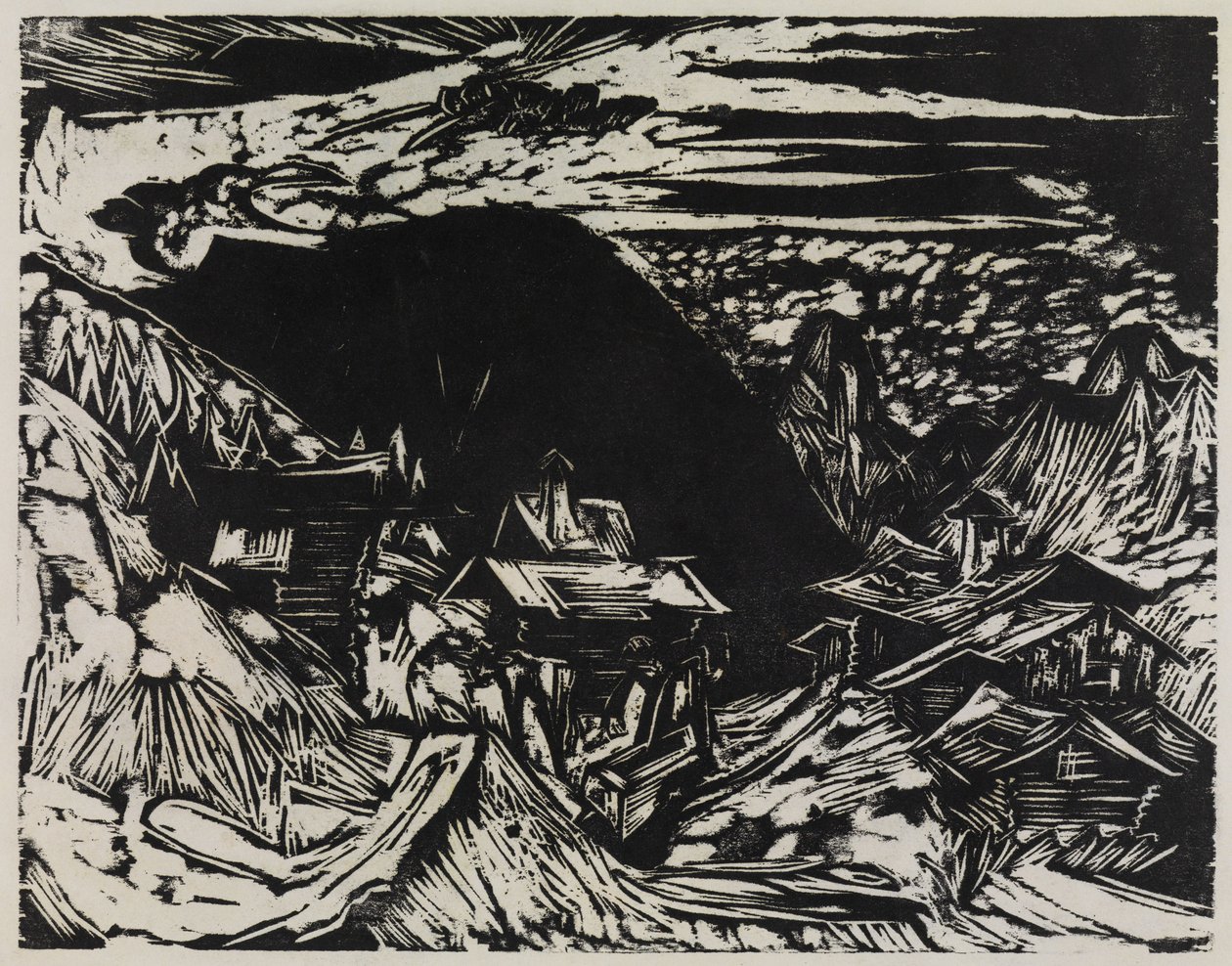Stafelalp z Altein i Tinzenhorn autorstwa Ernst Ludwig Kirchner