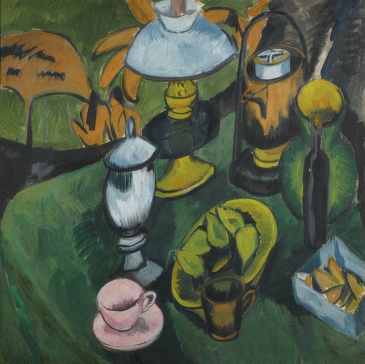 Martwa natura z lampą. Około 1911 r. autorstwa Ernst Ludwig Kirchner