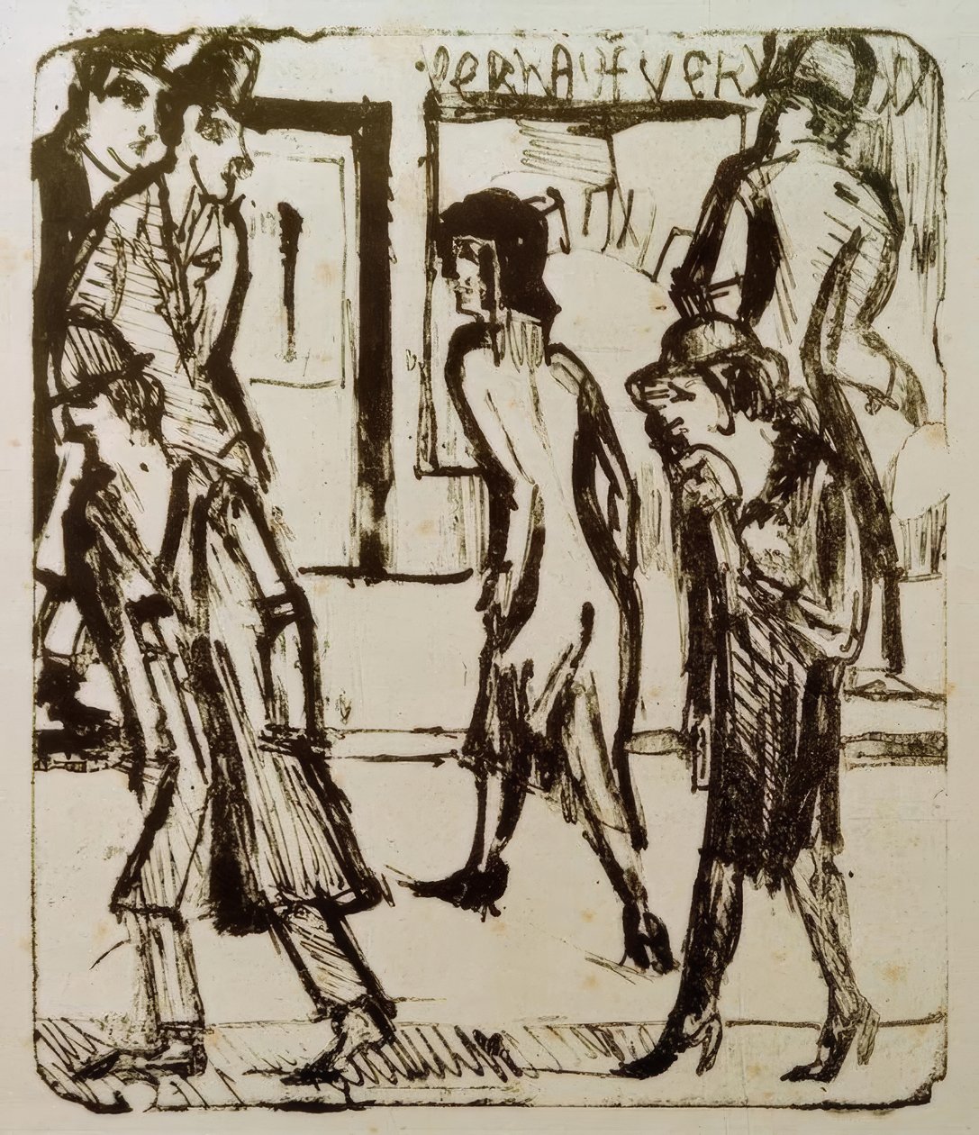 Ulica autorstwa Ernst Ludwig Kirchner
