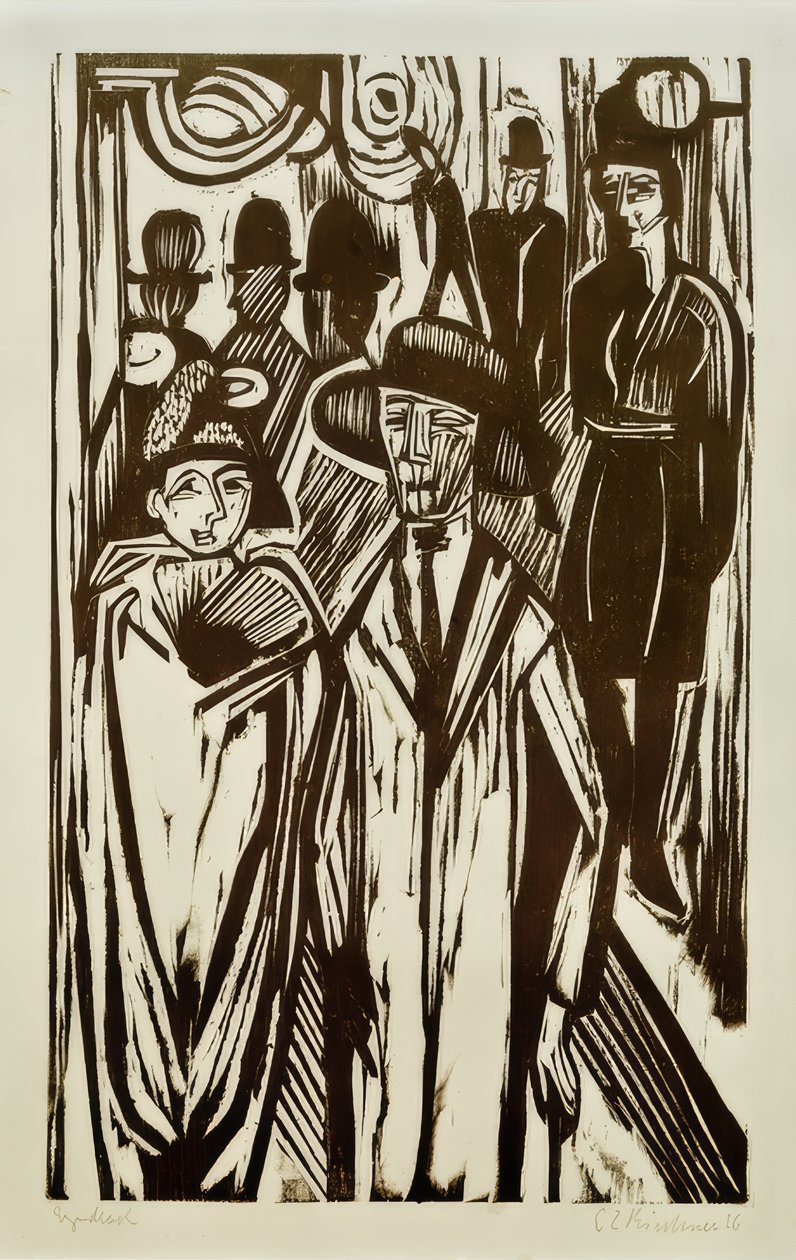 Ulica autorstwa Ernst Ludwig Kirchner