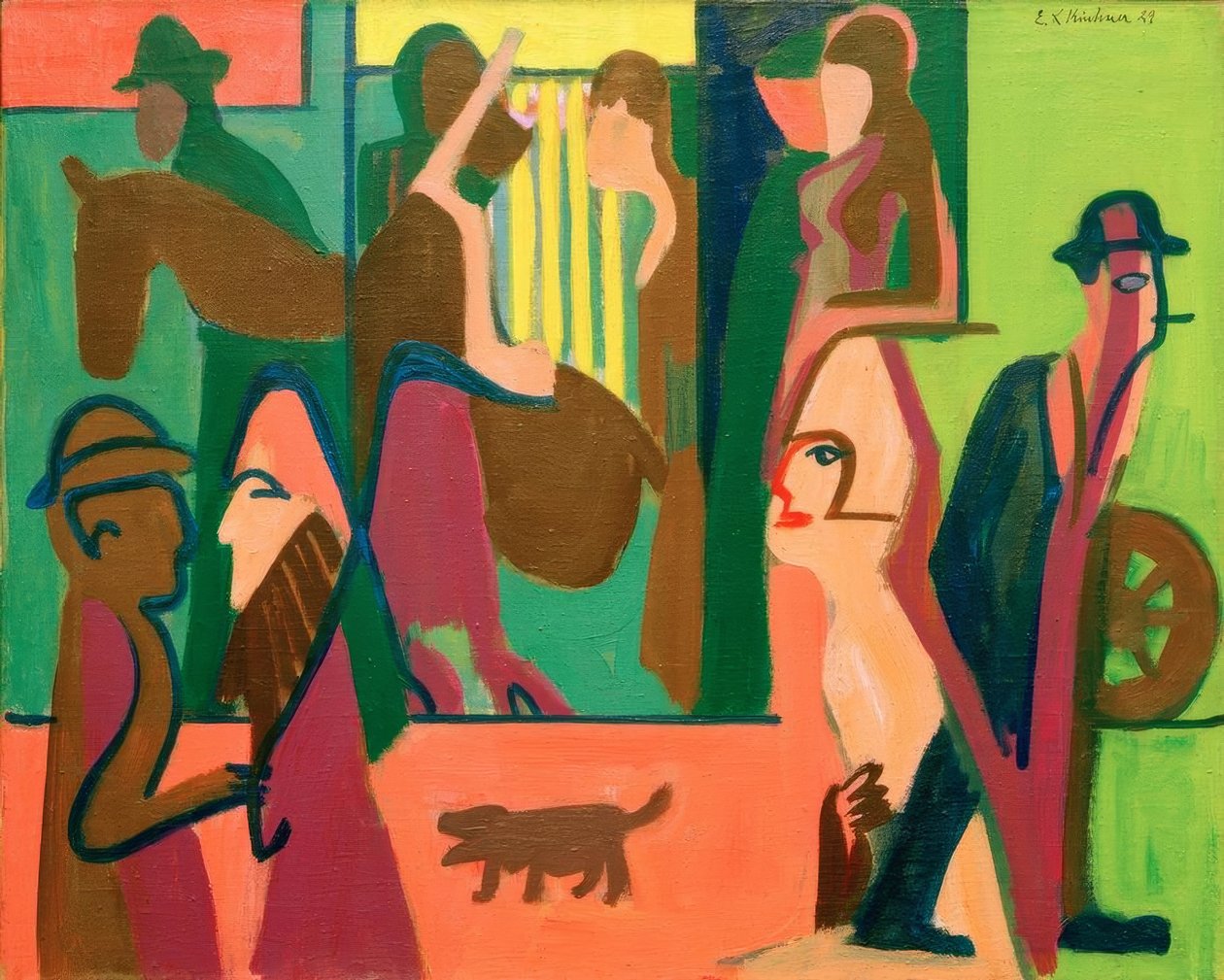 Droga o zmierzchu autorstwa Ernst Ludwig Kirchner