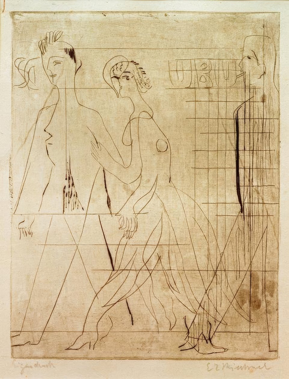 Scena uliczna autorstwa Ernst Ludwig Kirchner