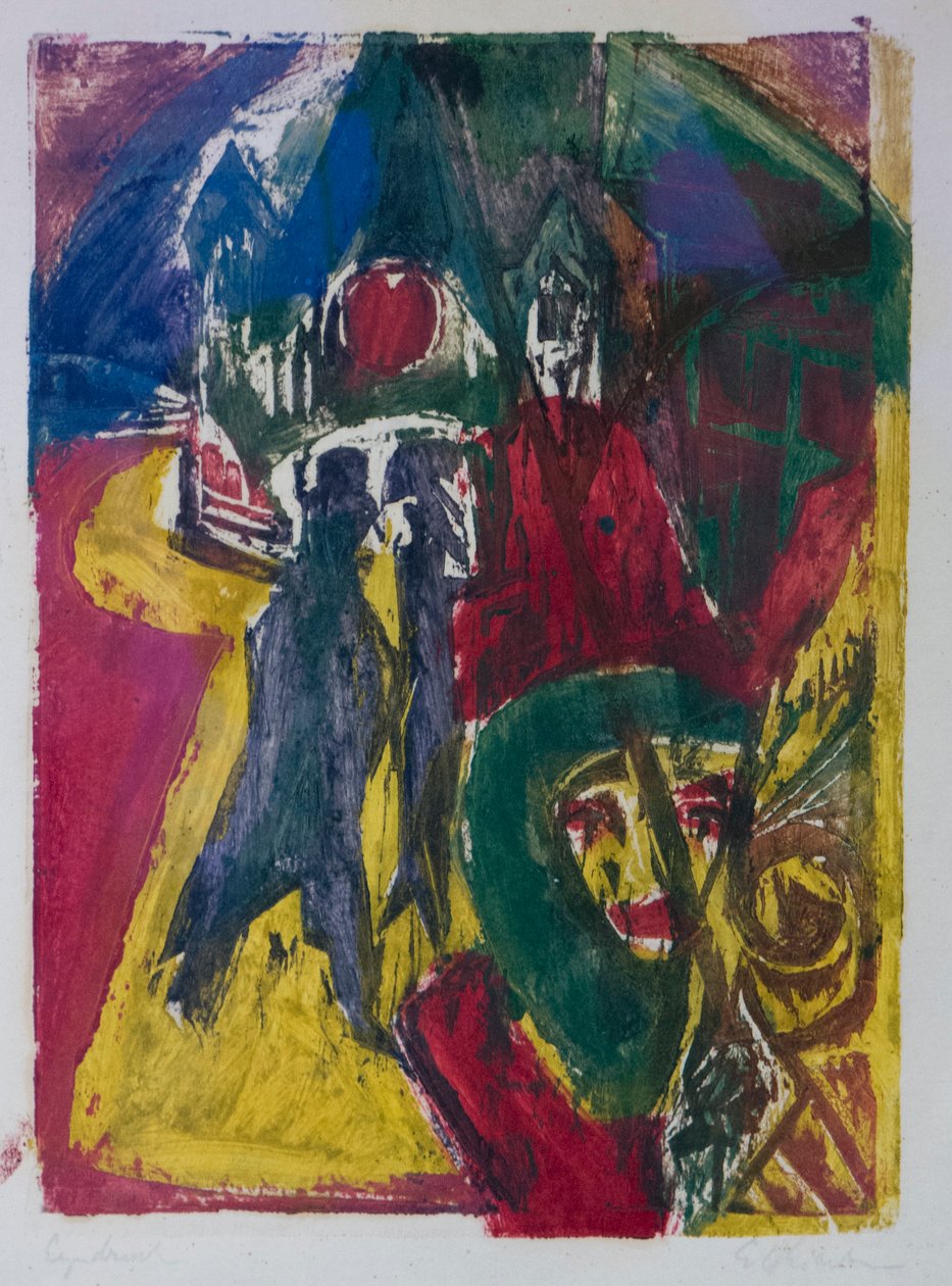 Ulica z Cocotte, Berlin Scena Uliczna, 1915-1916. autorstwa Ernst Ludwig Kirchner