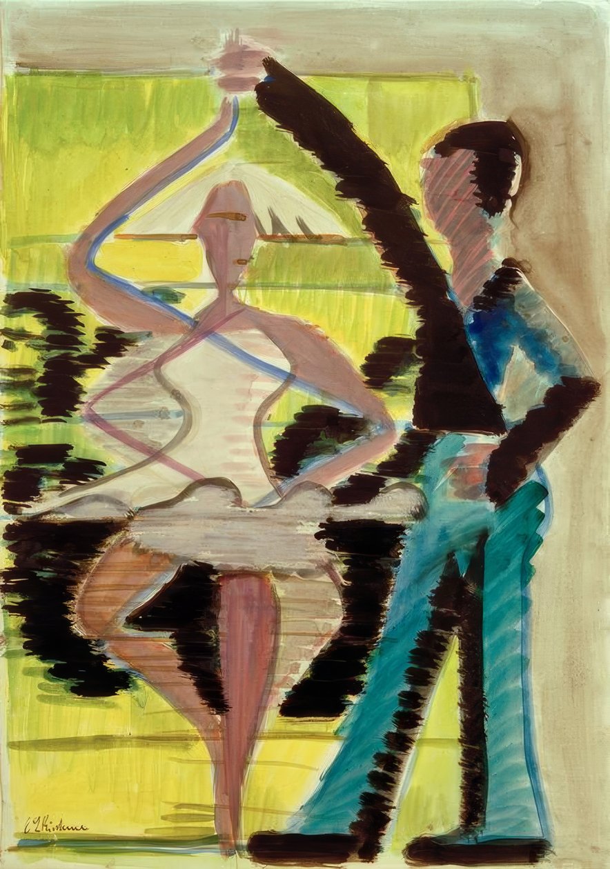 Tańcząca para autorstwa Ernst Ludwig Kirchner