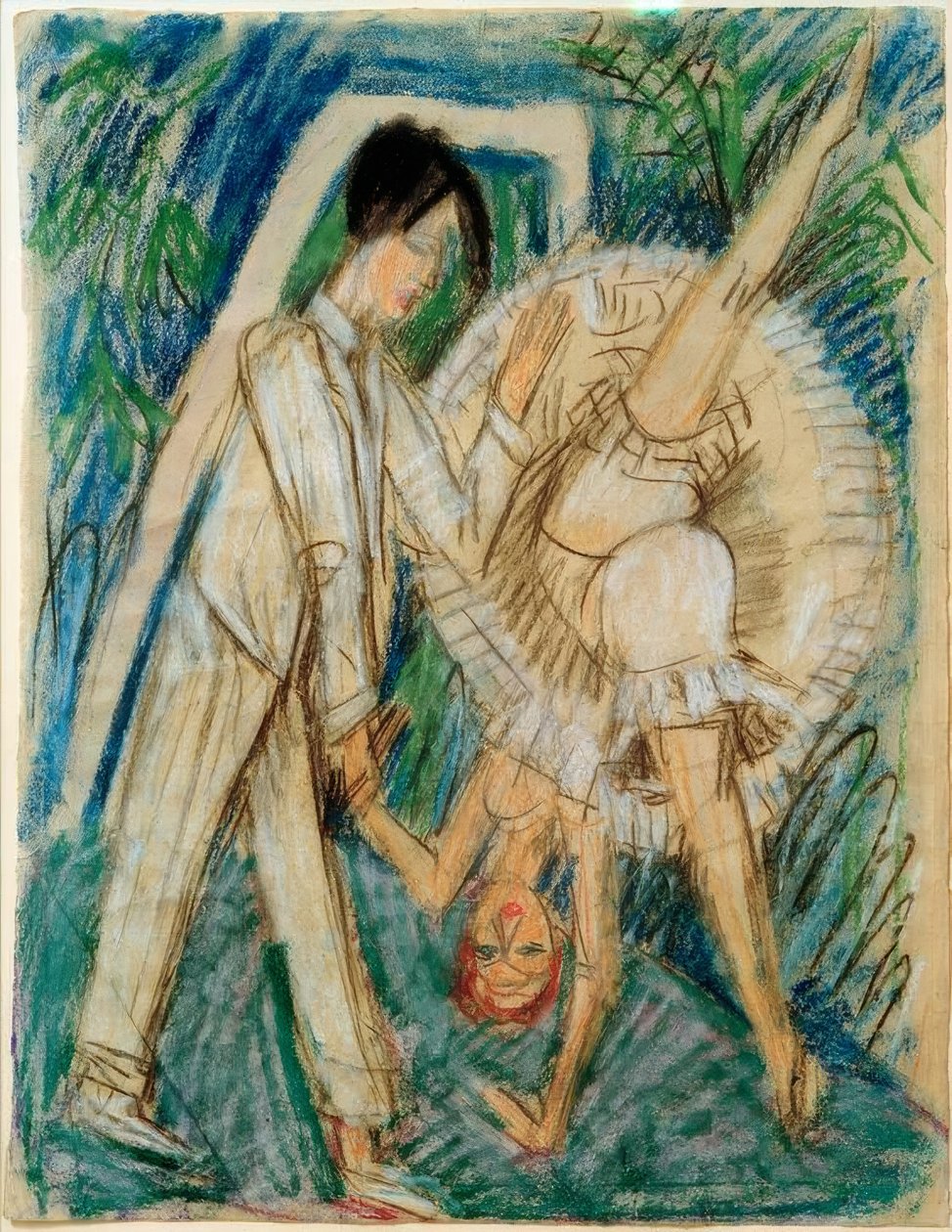 Tańcząca para autorstwa Ernst Ludwig Kirchner