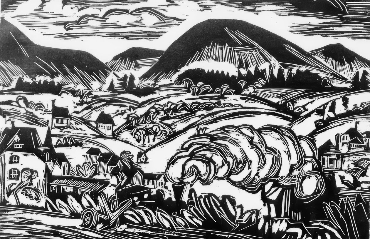 Krajobraz Taunus autorstwa Ernst Ludwig Kirchner