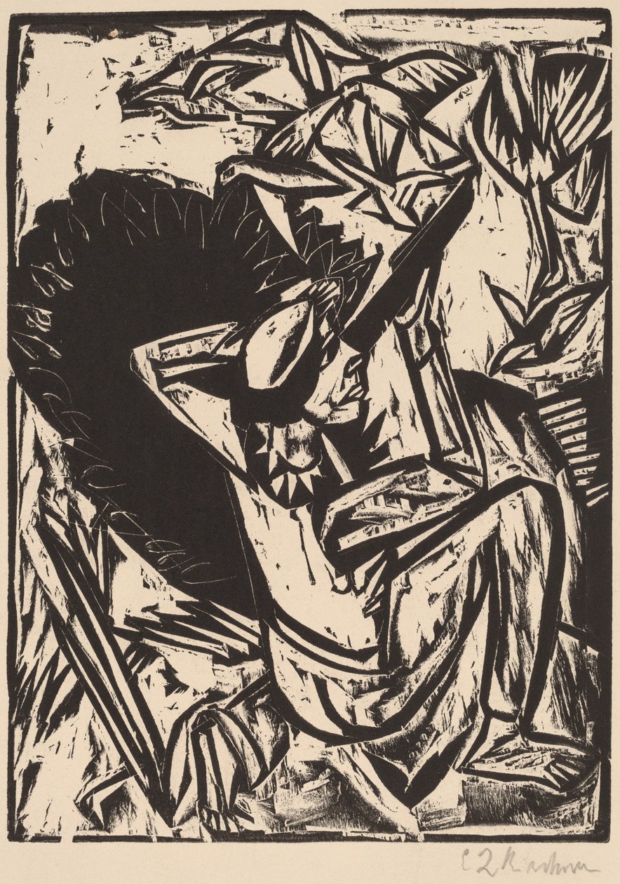 Łowca mew autorstwa Ernst Ludwig Kirchner