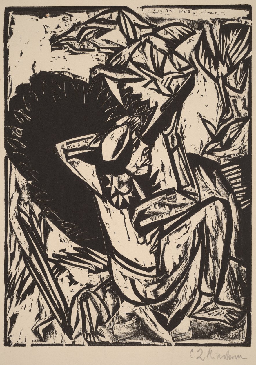 Łowca mew autorstwa Ernst Ludwig Kirchner