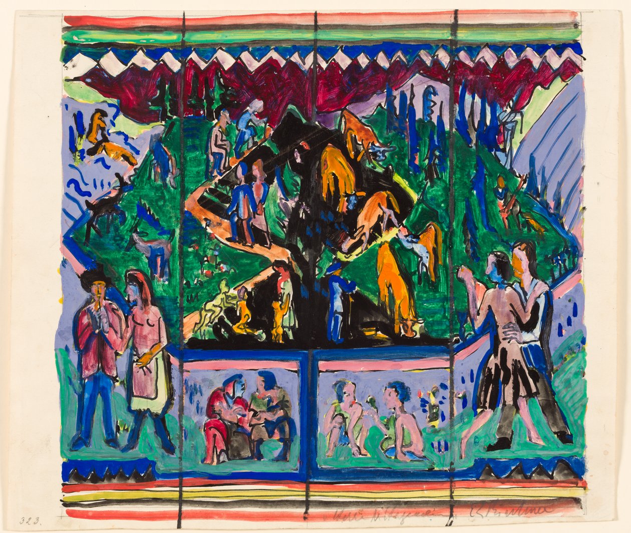 Życie (projekt Hagemanna) autorstwa Ernst Ludwig Kirchner