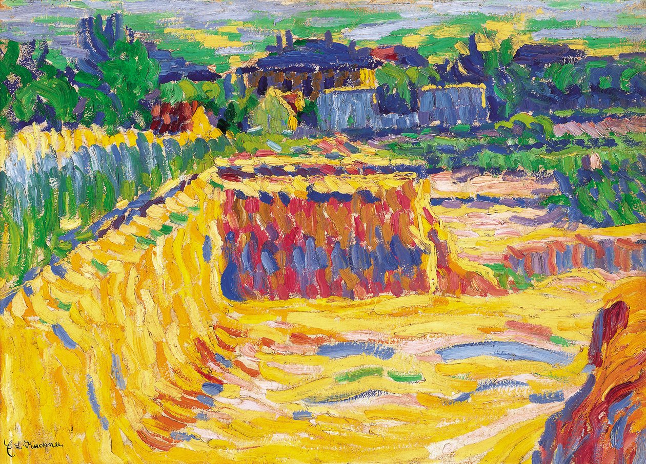 Kopalnia gliniasta, ok. godz. 1906 autorstwa Ernst Ludwig Kirchner
