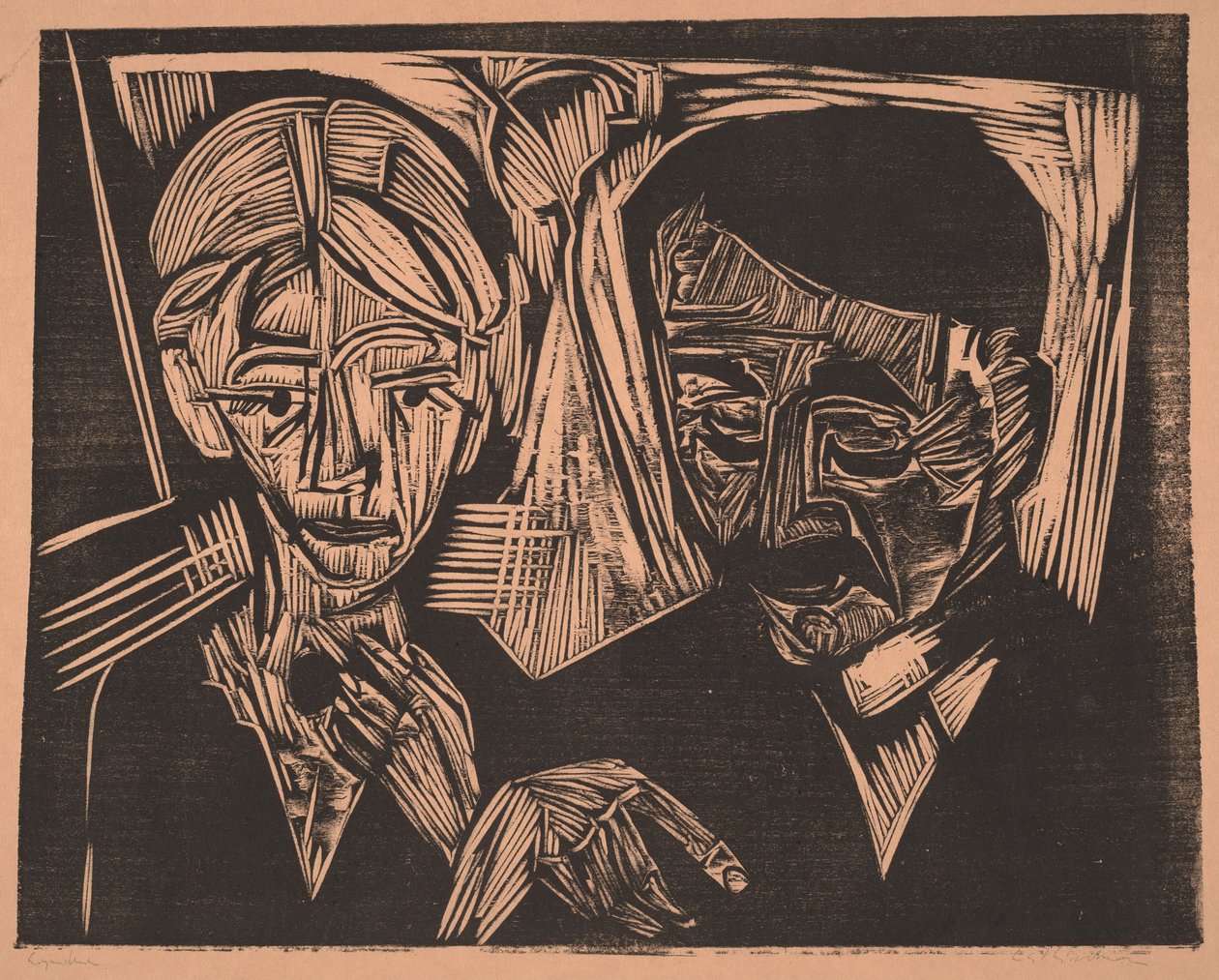 Małżeństwo Müllerów (Ehepaar Müller) autorstwa Ernst Ludwig Kirchner