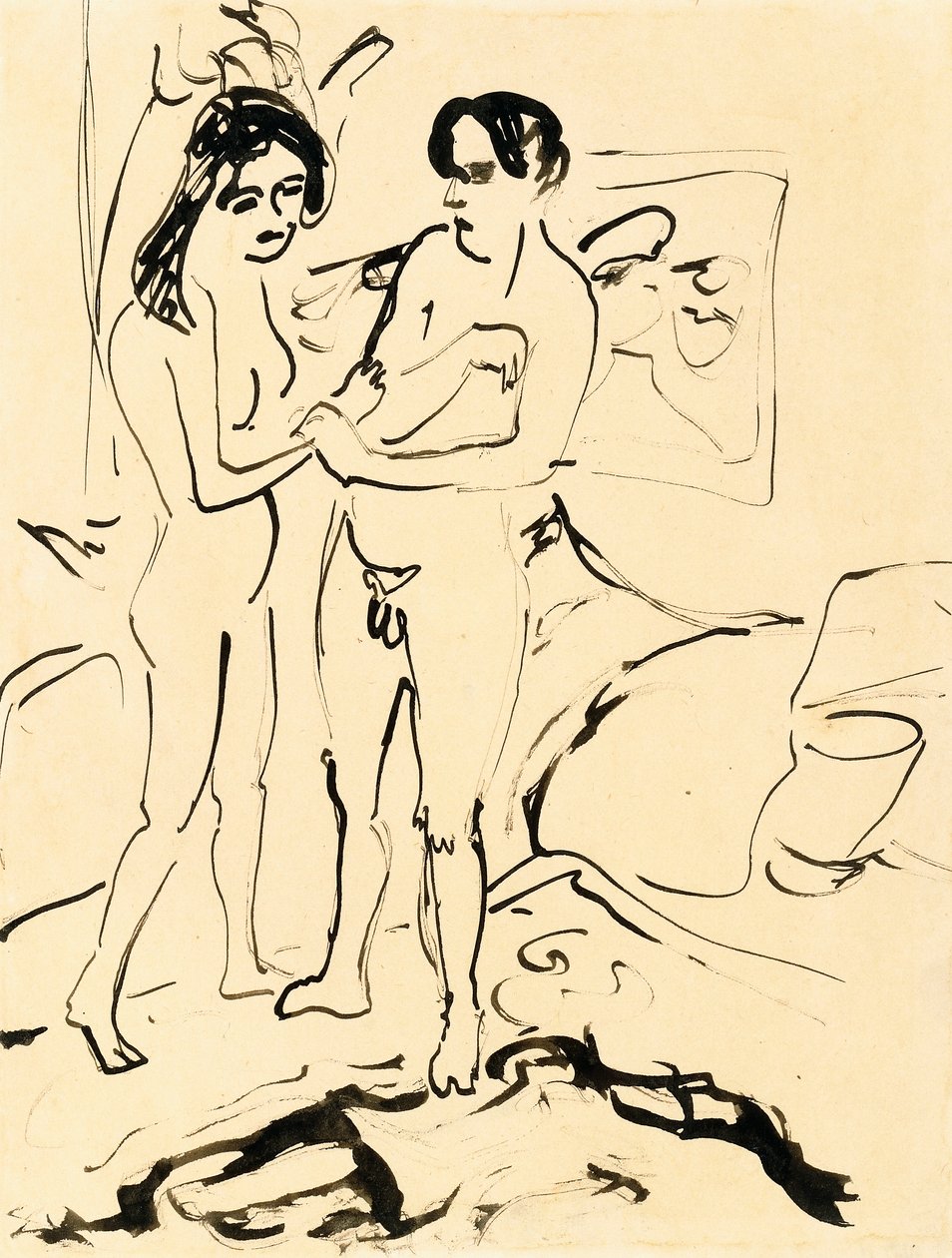 Para, ok. 1907 autorstwa Ernst Ludwig Kirchner